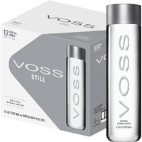 Voss Premium Still Bottled Natural Water - Bpa-Free - High Grade Pet - Recyclable Plastic Water Bottles - Pure Drinking Water With Unique & Iconic Bottle Design - 12 Pack