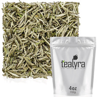 Tealyra - Premium White Silver Needle Tea - Bai Hao Yinzhen - Organically Grown In Fujian China - Superior Chinese Silver Tip White Tea - Loose Leaf Tea - Caffeine Level Low - 110G (4-Ounce)