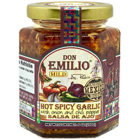 Don Emilio Salsa Macha Hot Chili Garlic Sauce, Gourmet Spicy Chili Crisp Oil, Garlic And Onion, All Natural Chili Paste 9 Oz