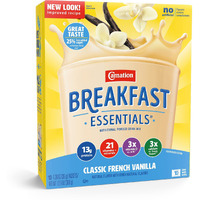 Carnation Breakfast Essentials Complete Nutritional Drink Vanilla, 1.26 Oz - 10 Count (Pack Of 6)