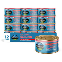 Wild Planet Wild Pink Salmon, Skinless Boneless, No Salt Added, Tinned Fish, Canned Salmon, Sustainably Caught, Non-Gmo, Kosher, Gluten Free, Keto And Paleo, 6 Ounce (Pack Of 12)