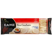 Kame Plain Rice Crunch Cracker, 3.5 Ounce - 12 Per Case.12