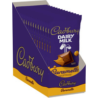 Cadbury Dairy Milk Caramello Milk Chocolate Candy Bars, 4 Oz (14 Count)