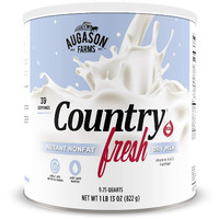 Augason Farms 5-90620 Country Fresh 100% Real Instant Nonfat Dry Milk, 1 Lb, 13 Oz.