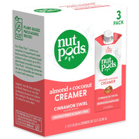 Nutpods Cinnamon Swirl Coffee Creamer - Unsweetened Non Dairy Creamer Made From Almonds And Coconuts - Keto Creamer, Whole30, Gluten Free, Non-Gmo, Vegan, Sugar Free, Kosher (3-Pack)