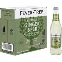 Fever Tree Ginger Beer - Premium Quality Mixer - Refreshing Beverage For Cocktails & Mocktails. Naturally Sourced Ingredients, No Artificial Sweeteners Or Colors - 500 Ml Bottles - Pack Of 8