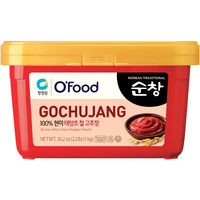 Chung Jung One O'Food Medium Gochujang 2.2Lb, Korean Red Chili Pepper Paste, Spicy, Sweet And Savory Sauce, Traditional Fermented Condiment, 100% Brown Rice, No Corn Syrup