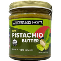 Wilderness Poets, Pistachio Butter - Organic, Raw, 100% Pistachio (8 Ounce)