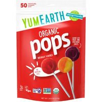 Yumearth Organic Pops Variety Pack, 50 Fruit Flavored Favorites Lollipops, Allergy Friendly, Gluten Free, Non-Gmo, Vegan, No Artificial Flavors Or Dyes