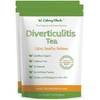 Calming Blends Diverticulitis Tea | All Natural, Caffeine Free, Digestive Health | 2 Pack