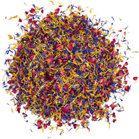 Spring Flower Blend - Edible Flowers - Rose, Cornflower And Marigold - All Natural, Culinary Grade Delights (0.35Oz) - Premium Quality - Perfect For Beverages, Cakes