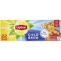 Lipton Cold Brew Iced Tea Bags, Family Size, 22 Count (Pack Of 6)