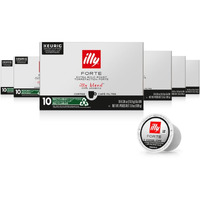 Illy Coffee K Cups - Coffee Pods For Keurig Coffee Maker - Forte Dark Roast - Toasted Bread & Dark Chocolate - Rich, Flavorful & Strong Flavor Pods Of Coffee - No Preservatives - 10 Count, 6 Pack