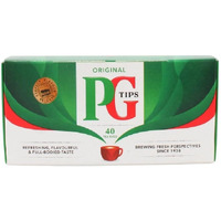 Pg Tips Black Tea, Non-Pyramid Tea Bags, 40 Count (Pack Of 2)