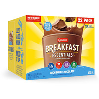 Carnation Breakfast Essentials Powder Drink Mix, Rich Milk Chocolate,1.26 Ounce (Pack Of 22), (Packaging May Vary)