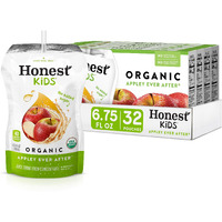 Honest Kids Appley Ever After, Apple Organic Fruit Juice Drink, 6.75 Fl Oz (32 Pack)