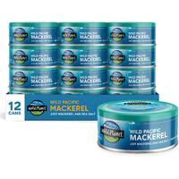 Wild Planet Wild Pacific Mackerel Fillets (Saba), Skin-On & Boneless, Delicious & Sustainable, Tinned Fish, 5 Oz, (Pack Of 12)