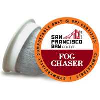San Francisco Bay Compostable Coffee Pods - Fog Chaser (80 Ct) K Cup Compatible Including Keurig 2.0, Medium Dark Roast