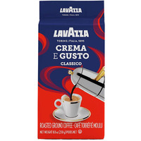 Lavazza Italian ""Crema E Gusto"" Ground Espresso (1 Case = 20 X 8.8 Oz Bricks)