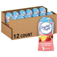 Crystal Light Sugar-Free Zero Calorie Liquid Water Enhancer - Strawberry Lemonade (1.62 Fl Oz Bottle, Pack Of 12)