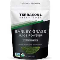 Terrasoul Superfoods Organic Barley Grass Juice Powder, 5 Oz - Usa Grown | Made From Concentrated Juice | Superior To Barley Grass