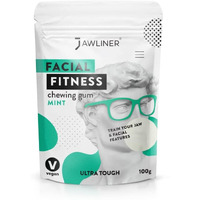 Jawliner Fitness Chewing Gum (2 Months Pack) Jawline Sugar Free Mint Gum - - Jawline Exerciser For Mewing And Shapen The Jaw - 15X Harder Than Regular Gum