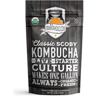 Fermentaholics Kombucha Scoby & Starter Tea | Live, Fresh, Organic Starter Culture | Diy Kombucha | 12Oz Fresh Starter Tea