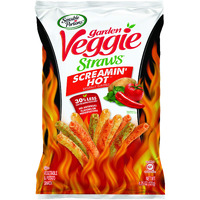 Sensible Portions Garden Veggie Straws, Screamin' Hot, Gluten Free & Non-Gmo, 4.25 Ounce (Pack Of 12)