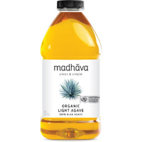 Madhava Organic Light Agave, 100% Pure Blue Nectar | Sugar Alternative | Vegan | Non Gmo | Natural Liquid Sweetener, 46 Oz. (Pack Of 2)