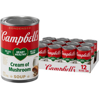 Campbell's Condensed Healthy Request Cream Of Mushroom Soup, 10.5 Oz. Can (Pack Of 12)