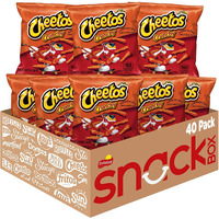 Cheetos Cheese Flavored Snacks, Crunchy, 1 Ounce (Pack Of 40)