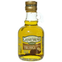 Mantova Grandaroma Truffle Flavored Extra Virgin Olive Oil, Made In Italy, Cold-Pressed, 100% Natural, Heart-Healthy Cooking Oil Perfect For Salad Dressing, Pasta, Garlic Bread, Meats, Or Pan Frying, 8.5 Oz