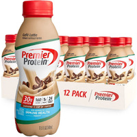 Premier Protein Shake, Caf   Latte, 30G Protein, 1G Sugar, 24 Vitamins & Minerals, Nutrients To Support Immune Health 11.5 Fl Oz, 12 Pack