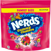 Nerds Gummy Clusters Candy, Rainbow, Springtime Easter Candy, Resealable 18.5 Ounce Big Bag