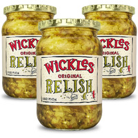 Wickles Pickles Original Relish (3 Pack) - Hot & Sweet Relish - Wickedly Delicious Sweet & Spicy Pickle Relish (16 Oz Each)