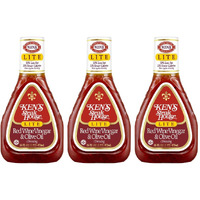 Ken's Steak House Lite Red Wine & Olive Oil Dressing (16 Fl Oz (Pack Of 3))