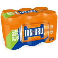 Irn-Bru From Ag Barr The Original And Best Sparkling Flavored Soft Drink | A Scottish Favorite | 330 Ml (Pack Of 6)