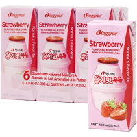 Binggrae Strawberry Flavored Milk (Pack Of 6)