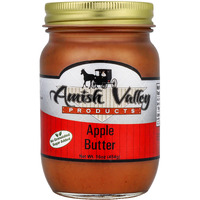 Amish Valley Products Apple Butter Glass Jar Old Fashioned Homestyle Slow Cooked (No Corn Syrup) (Sugar-Free)