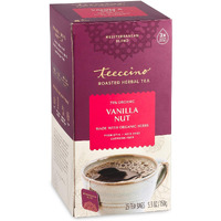 Teeccino Vanilla Nut Herbal Tea - Rich & Roasted Herbal Tea Thats Caffeine Free & Prebiotic For Natural Energy, 25 Tea Bags