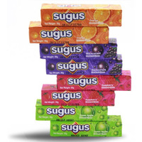 Sugus Fruity Tasty Sweet Chewy Candy Mix Flavored Orange, Raspberry, Green Apple And Blackcurrant, Sugus Candy Assorted [Pack Of 8 Bars]