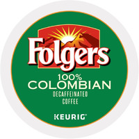 Folgers 100 Percent Colombian Decaf K-Cups For Keurig Brewers, 24 Count