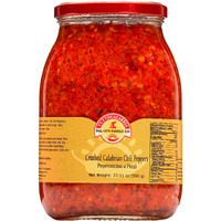 Crushed Calabrian Chili Pepper, Paste/Spread, 33.5 Oz Club Pack Size, All Natural, Non-Gmo, Product Of Italy, Glass Tuttocalabria