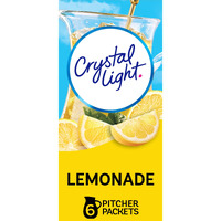 Crystal Light Sugar-Free Lemonade Naturally Flavored Powdered Drink Mix 72 Count Pitcher Packets, 6 Count (Pack Of 12)