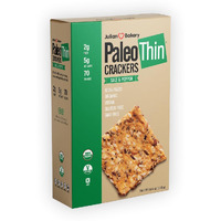 Julian Bakery Paleo Thin Crackers | Salt & Pepper | Usda Organic | Gluten-Free | Grain-Free | Gmo Free | Low Carb | 1 Pack