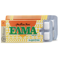 Supersmart - Mastic Gum Chewing Gum Elma - Chios Greek Gum - Natural Oral Hygiene - Sugar Free - Menthol Taste With Xylitol | Gmo & Gluten Free - 5X10 Gums