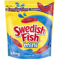 Swedish Fish Mini Soft & Chewy Candy, Family Size, 1.8 Lb