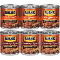 Bush's Best 3 Original Baked Beans, 3 Country Style Baked Beans, 8.3 Oz Variety Pack, 1 Ct