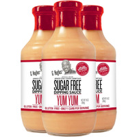 G Hughes Sugar Free Yum Yum Sauce - Gluten Free Yum Yum Sauce, Keto Dipping Sauce, Sugar Free Dipping Sauces, Low Carb Yum Yum Sauce Original, Sugar Free Dressings And Sauces - 16 Oz (3-Pack)