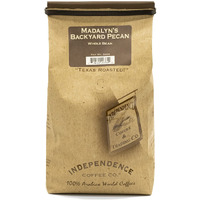 Independence Coffee Co. Madalyn's Backyard Pecan Flavored Mellow Body, Light Roast Whole Bean Coffee, 24 Ounce Bag